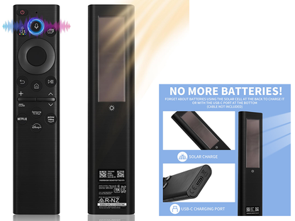 Samsung TV Remote Solar Smart TV Remote Repalcement voice Control
