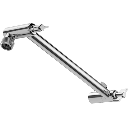 Shower Head Extension Arm (Silver, 11-inch Extension)