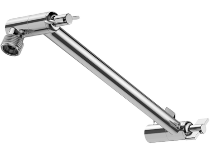 Shower Head Extension Arm (Silver, 11-inch Extension)