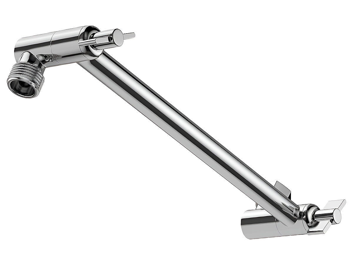 Shower Head Extension Arm (Silver, 11-inch Extension)