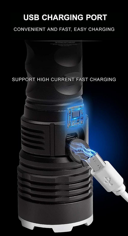 LED Torch Flashlight Light Rechargeable Camping Outdoor