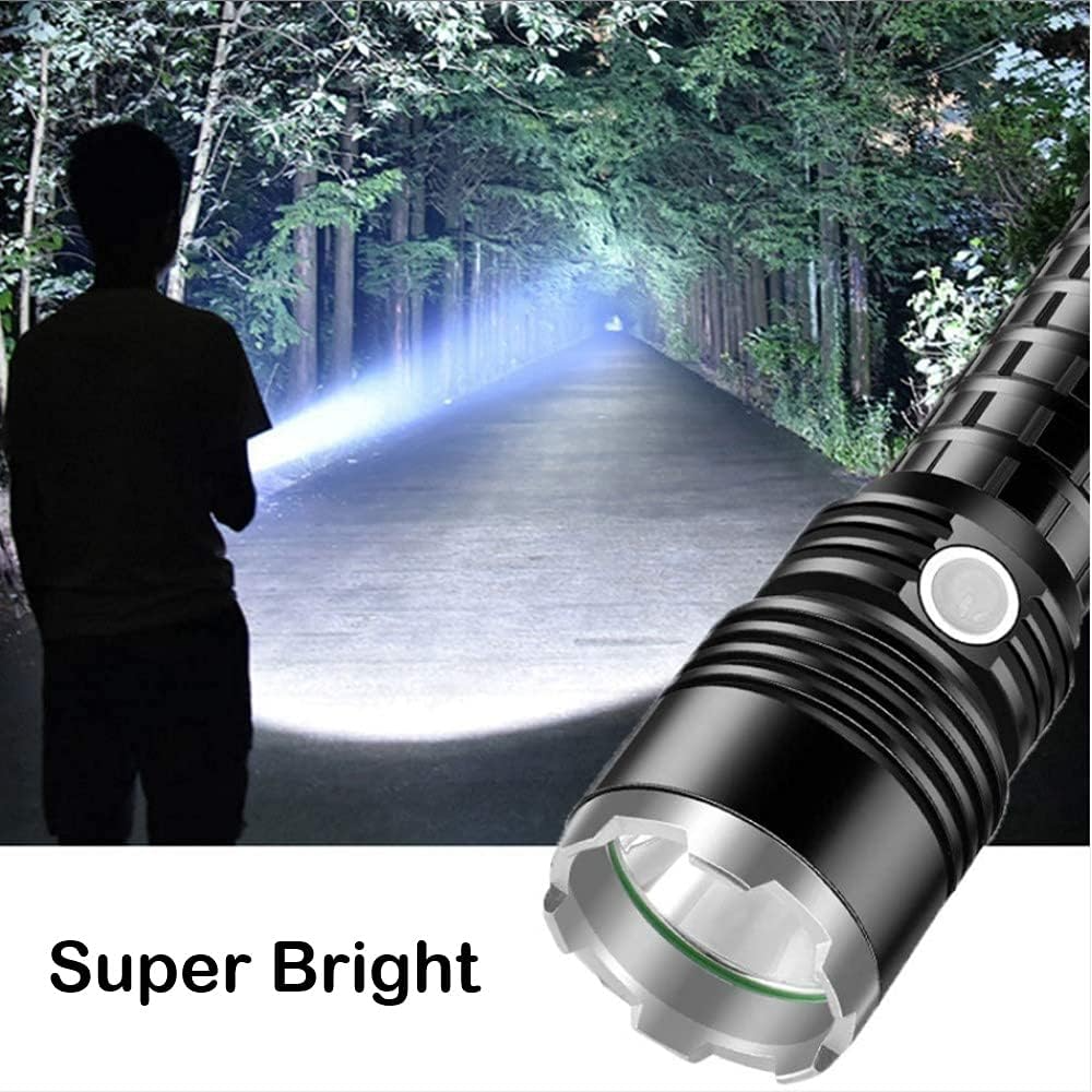 LED Torch Flashlight Light Rechargeable Camping Outdoor