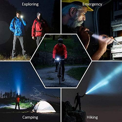 LED Torch Flashlight Light Rechargeable Camping Outdoor
