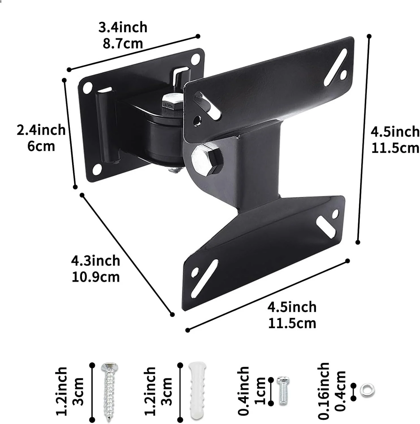 TV Wall Mount Bracket for 14" - 24" TVs