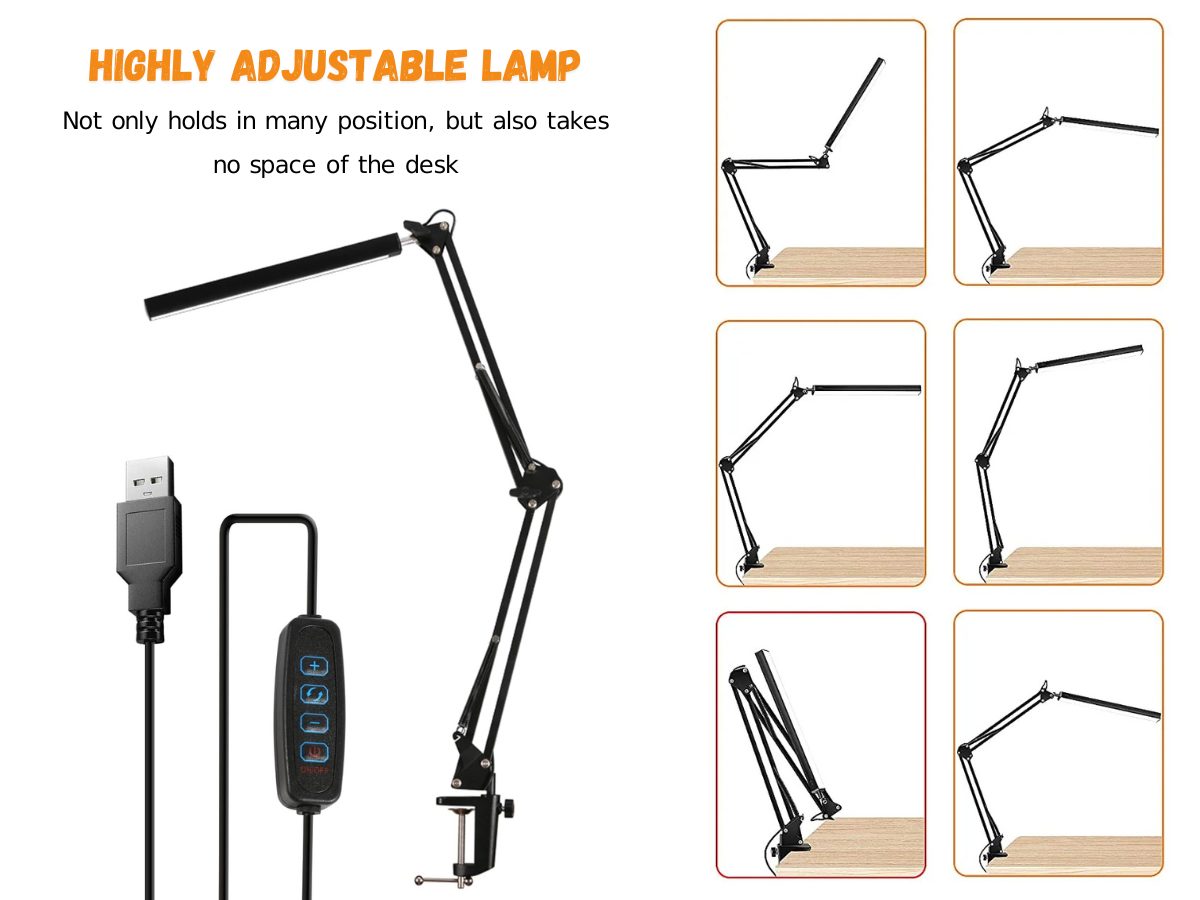 LED Desk Lamp Reading Light Lamp