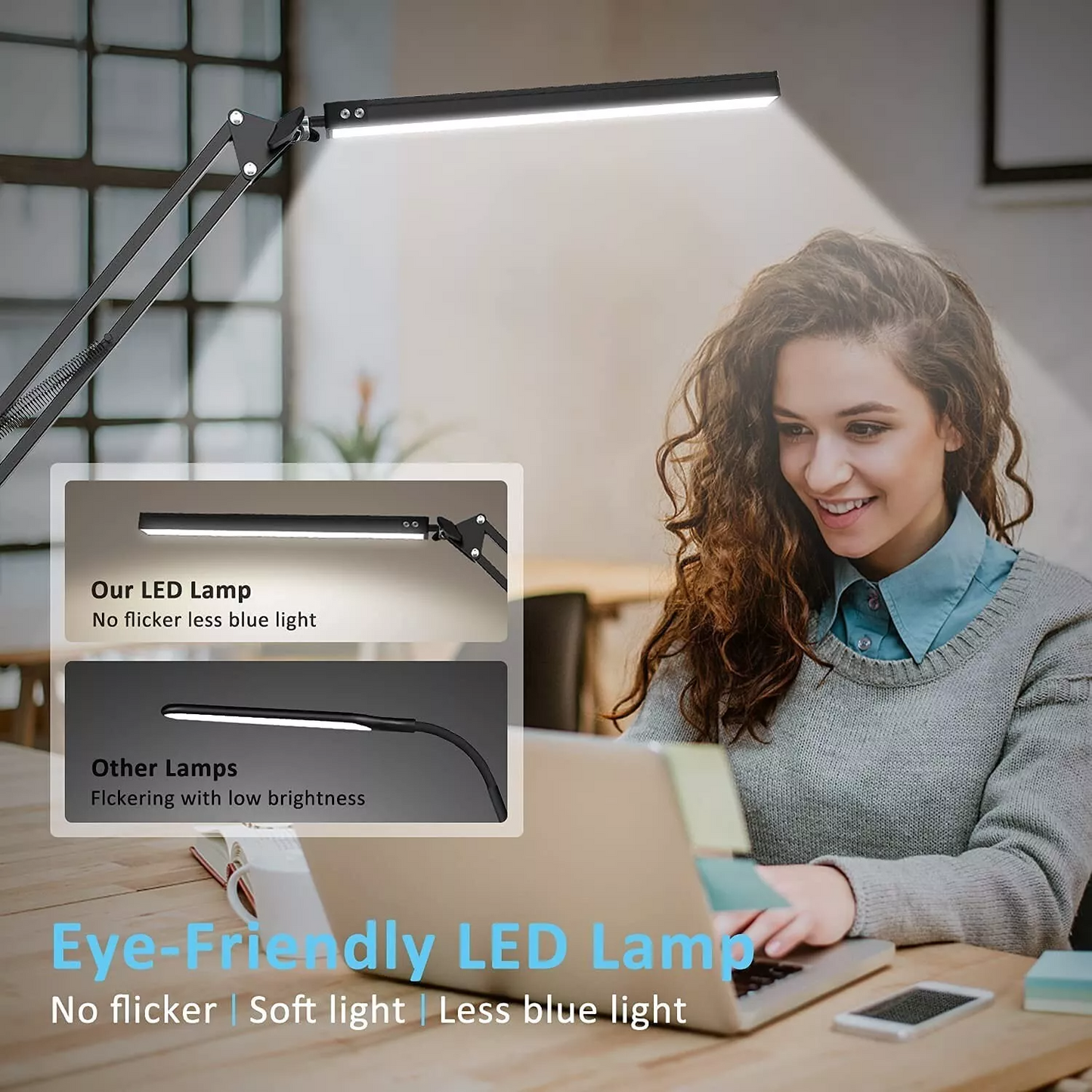 LED Desk Lamp Reading Light Lamp