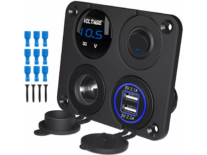 Marine Boat Rocker Switch Panel 12V