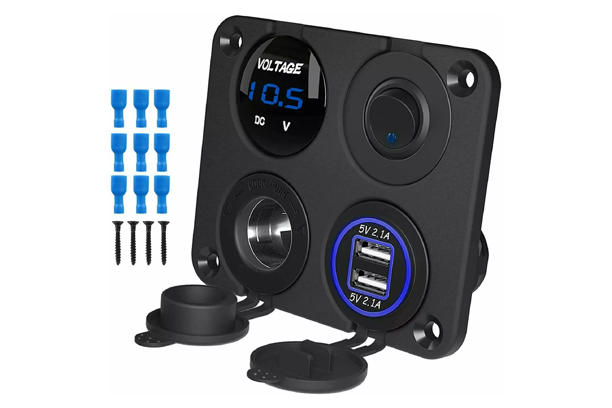 Marine Boat Rocker Switch Panel 12V