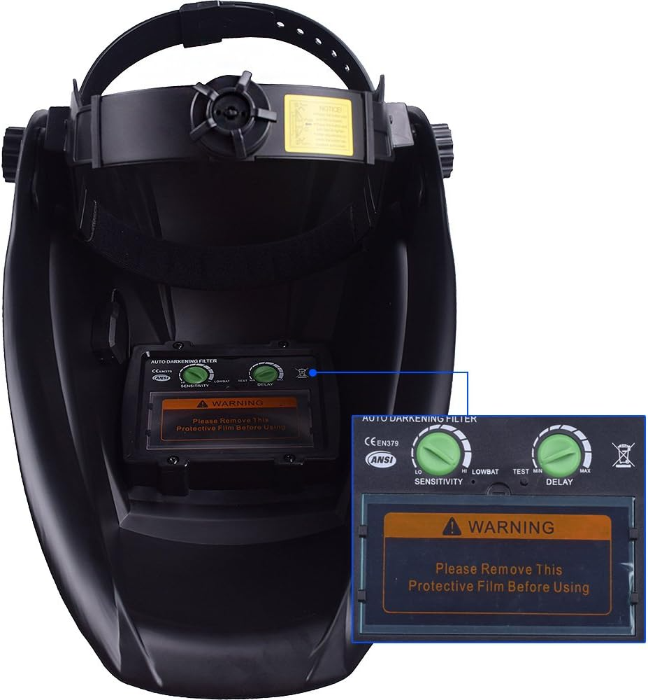 Welding Helmet Solar Auto Darkening Solar & Battery