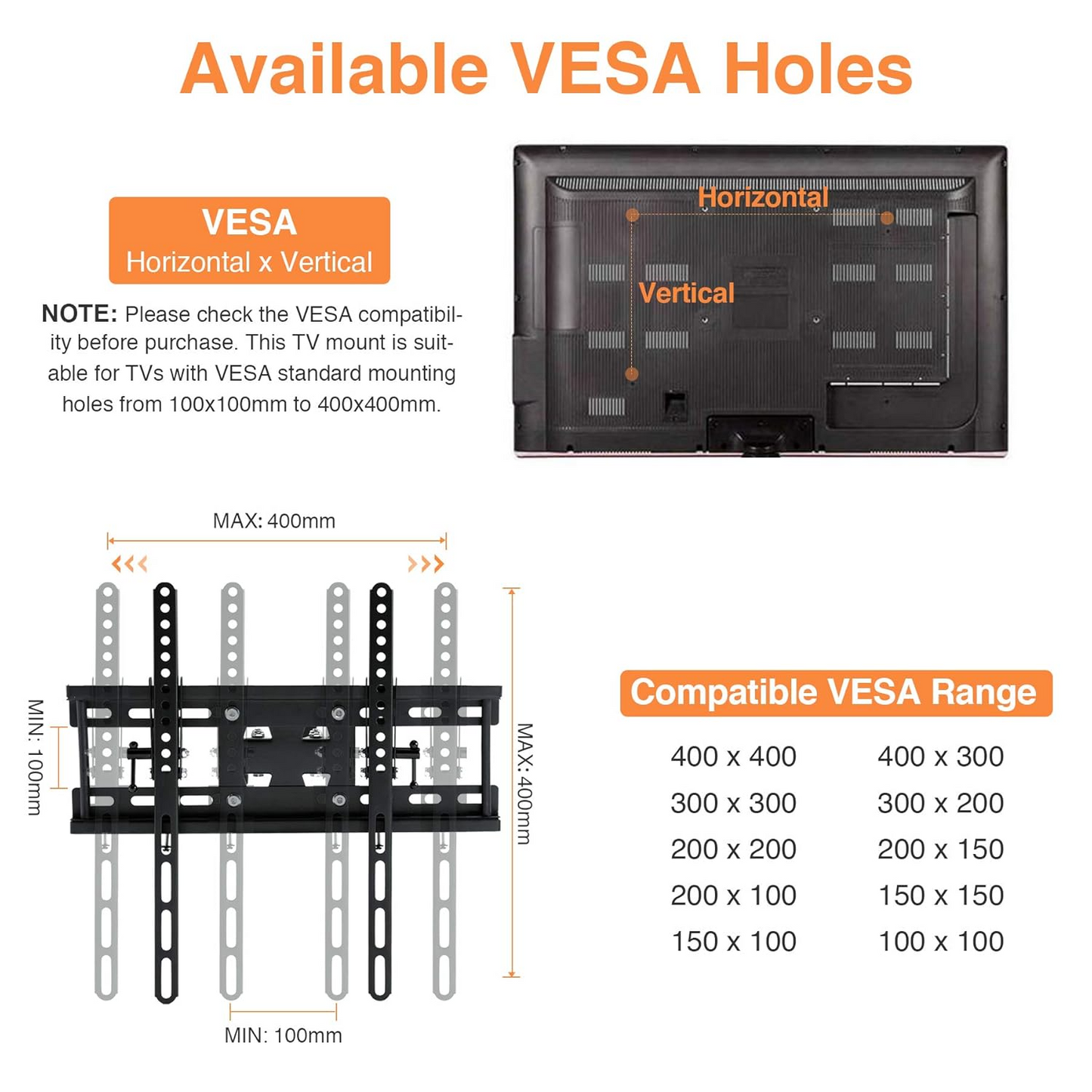 Tv Wall Mount Bracket 26-55inch
