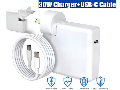 MacBook Charger 30W USB-C Replacement Charger for Macbook