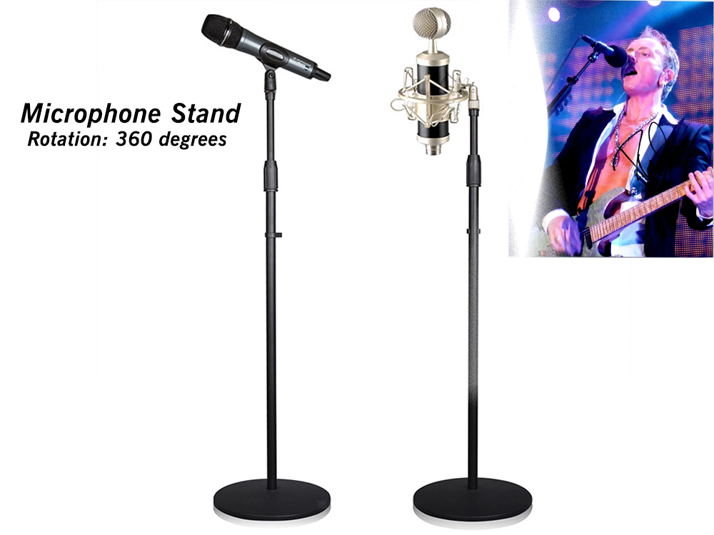 Height Adjustable Tripod Microphone Stand