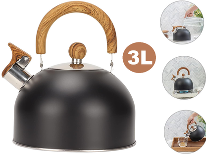 3L Smart Kettle Whistling Kettle(Stainless Steel)