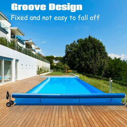 Pool Cover Roller 6.4 m Adjustable Swimming Pool Solar Blanket Reel