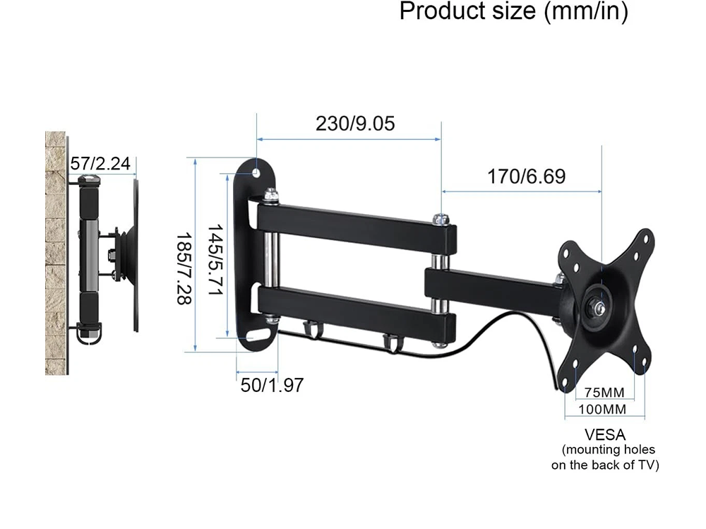 Universal Tv Wall Mount  10-26 Inch