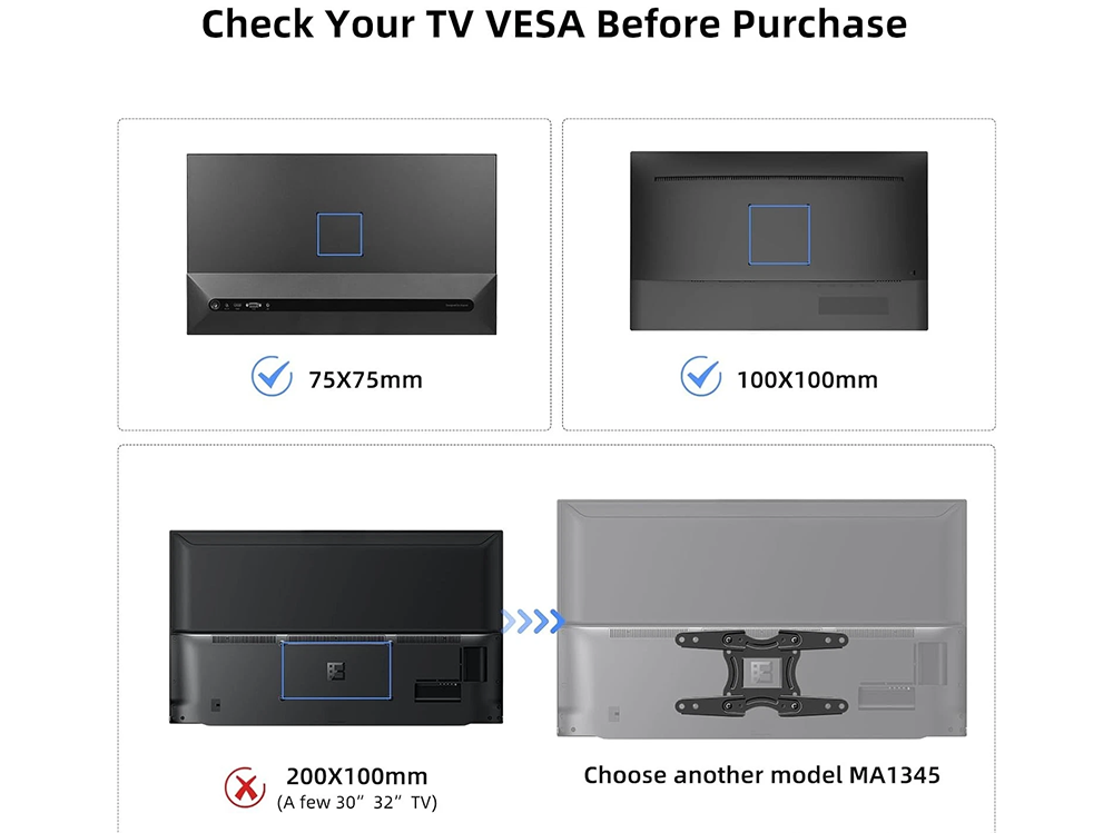 Universal Tv Wall Mount  10-26 Inch