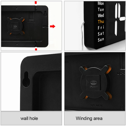 Digital Wall Clock Large Display LED Clock 16"