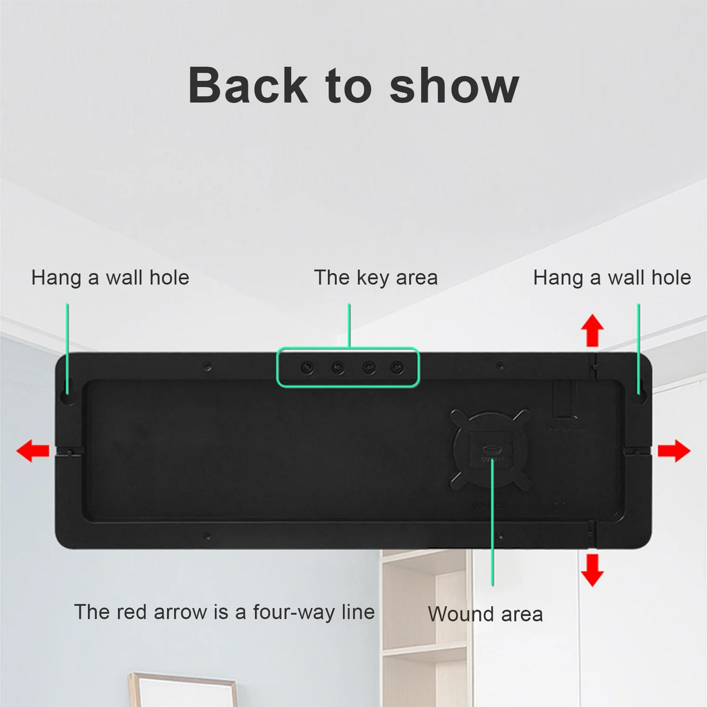 Digital Wall Clock Large Display LED Clock 16"