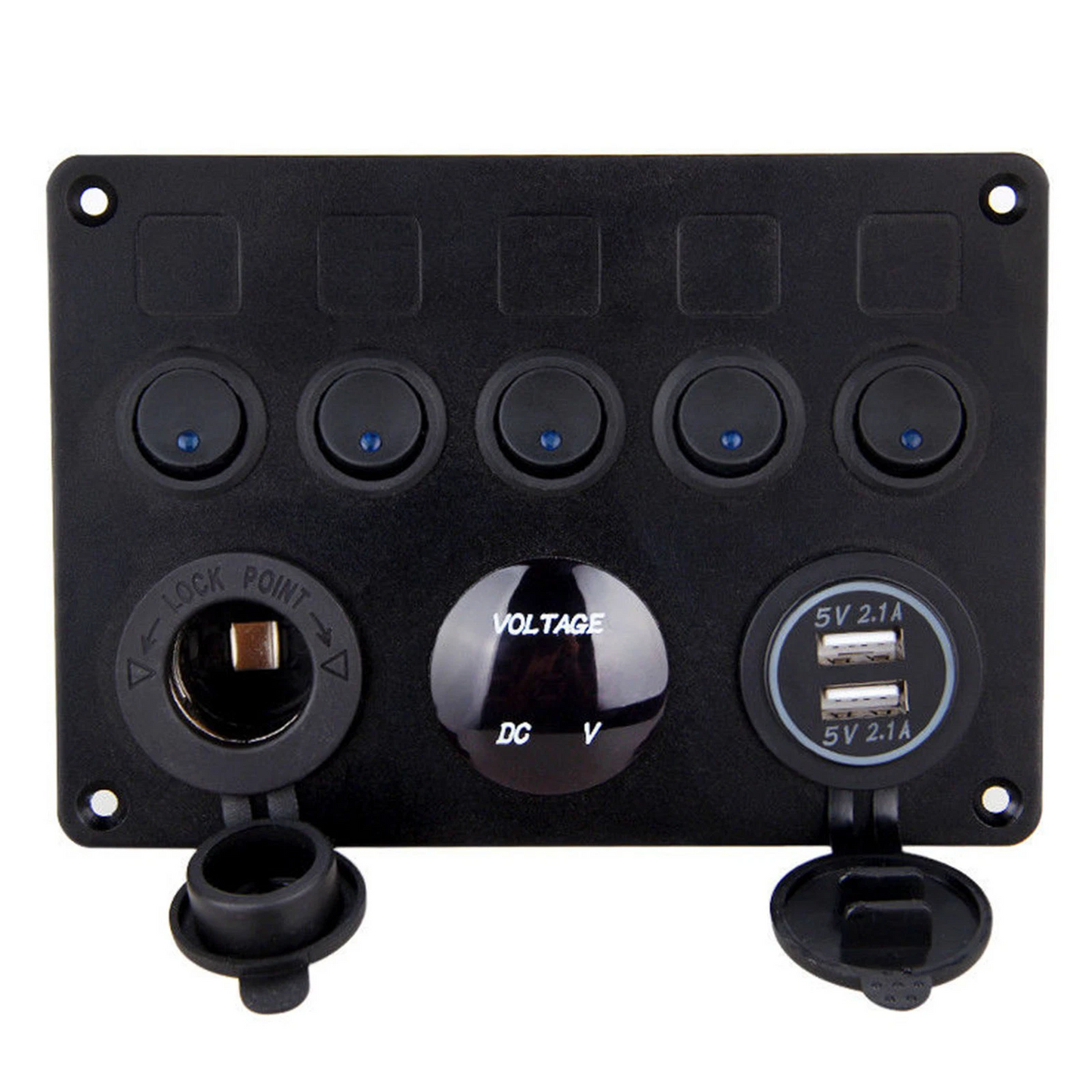 5 Gang Rocker Switch Panel