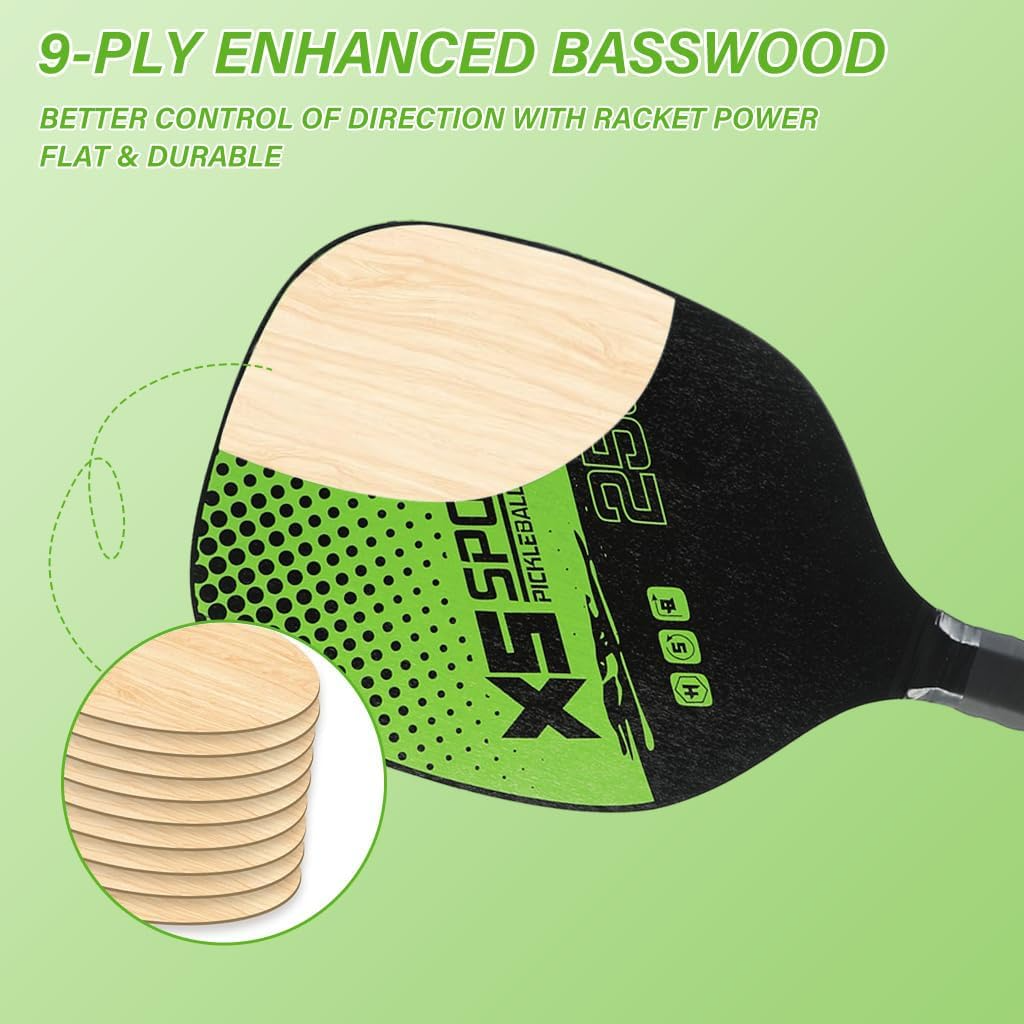 Pickleball Paddles and Ball Set