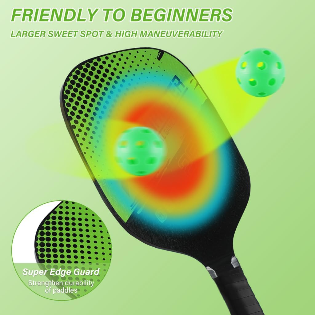 Pickleball Paddles and Ball Set