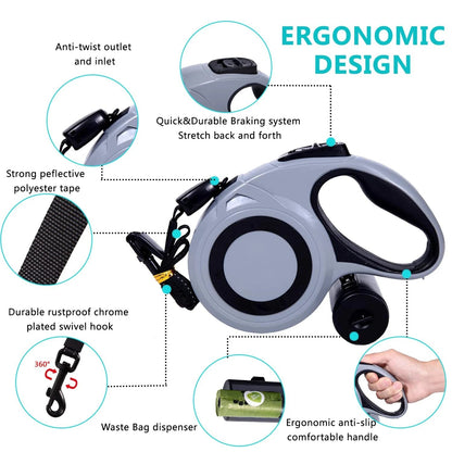 Retractable Dog Leash Tape 8M