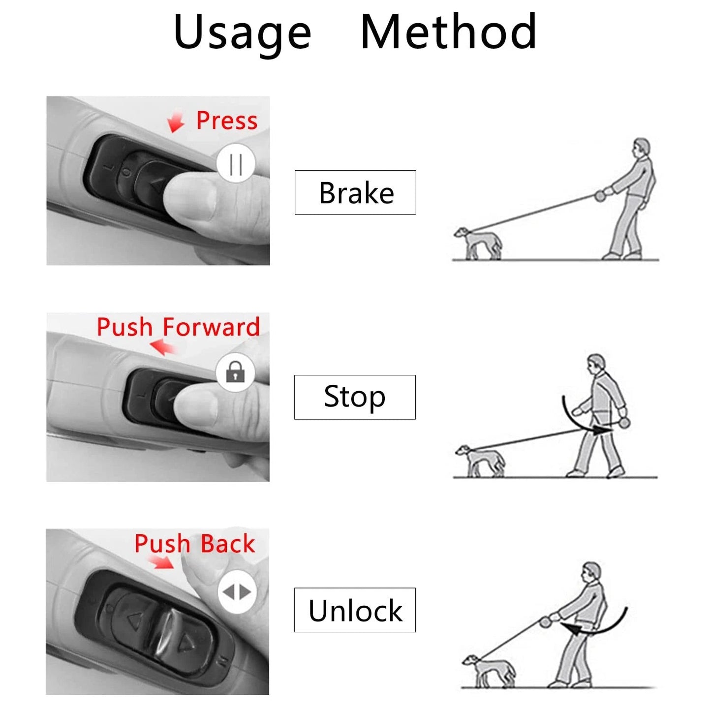 Retractable Dog Leash Tape 8M