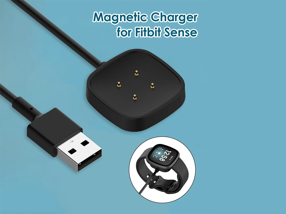 Charging Cable for Fitbit Sense 1/2 & Fitbit Versa 3/4