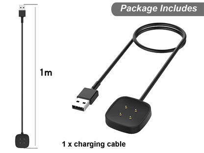 Charging Cable for Fitbit Sense 1/2 & Fitbit Versa 3/4