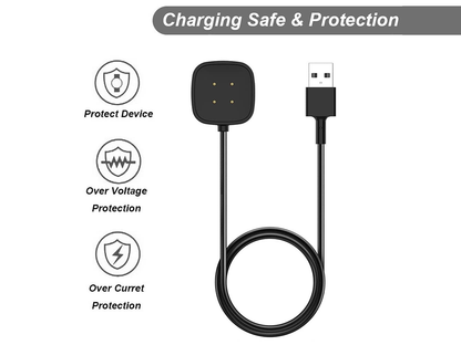 Charging Cable for Fitbit Sense 1/2 & Fitbit Versa 3/4
