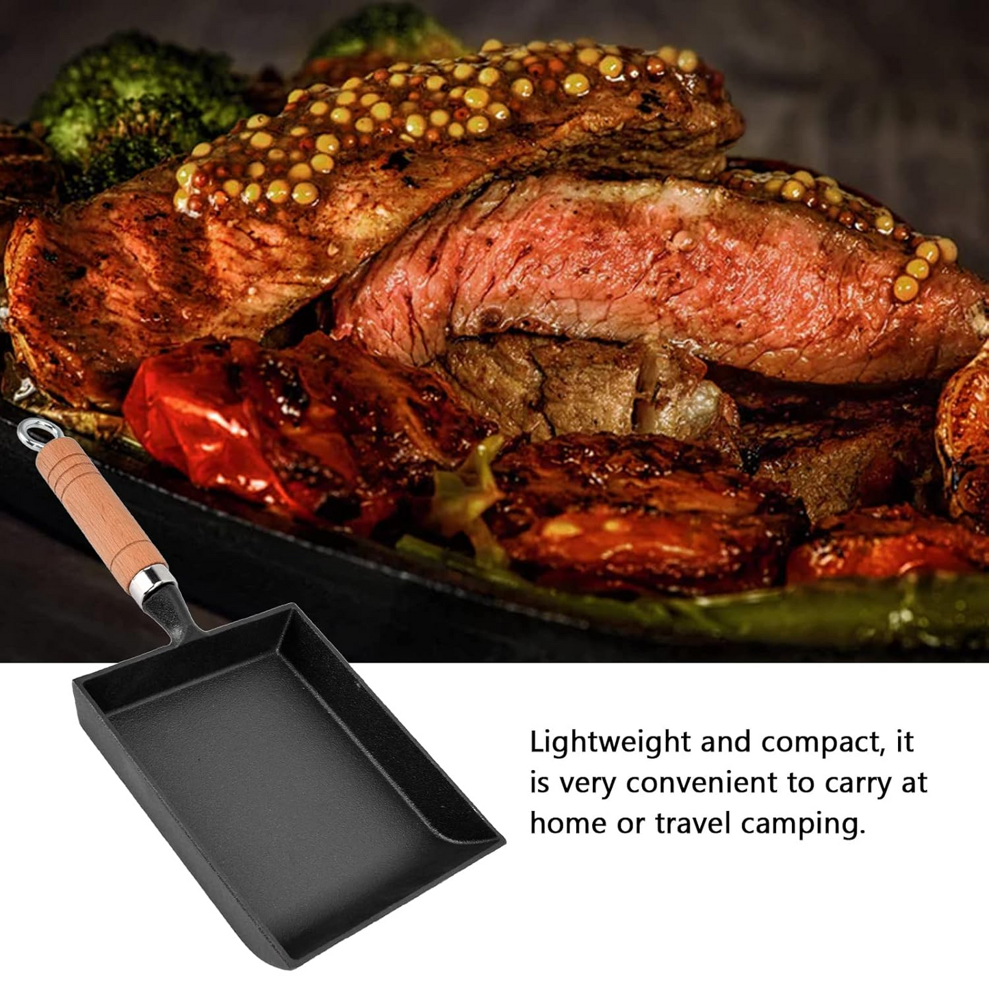 Cast Iron Frying Pan Square