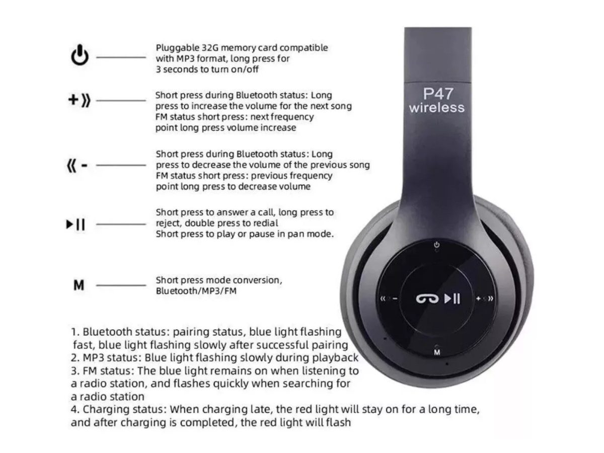 Wireless Bluetooth Headphone