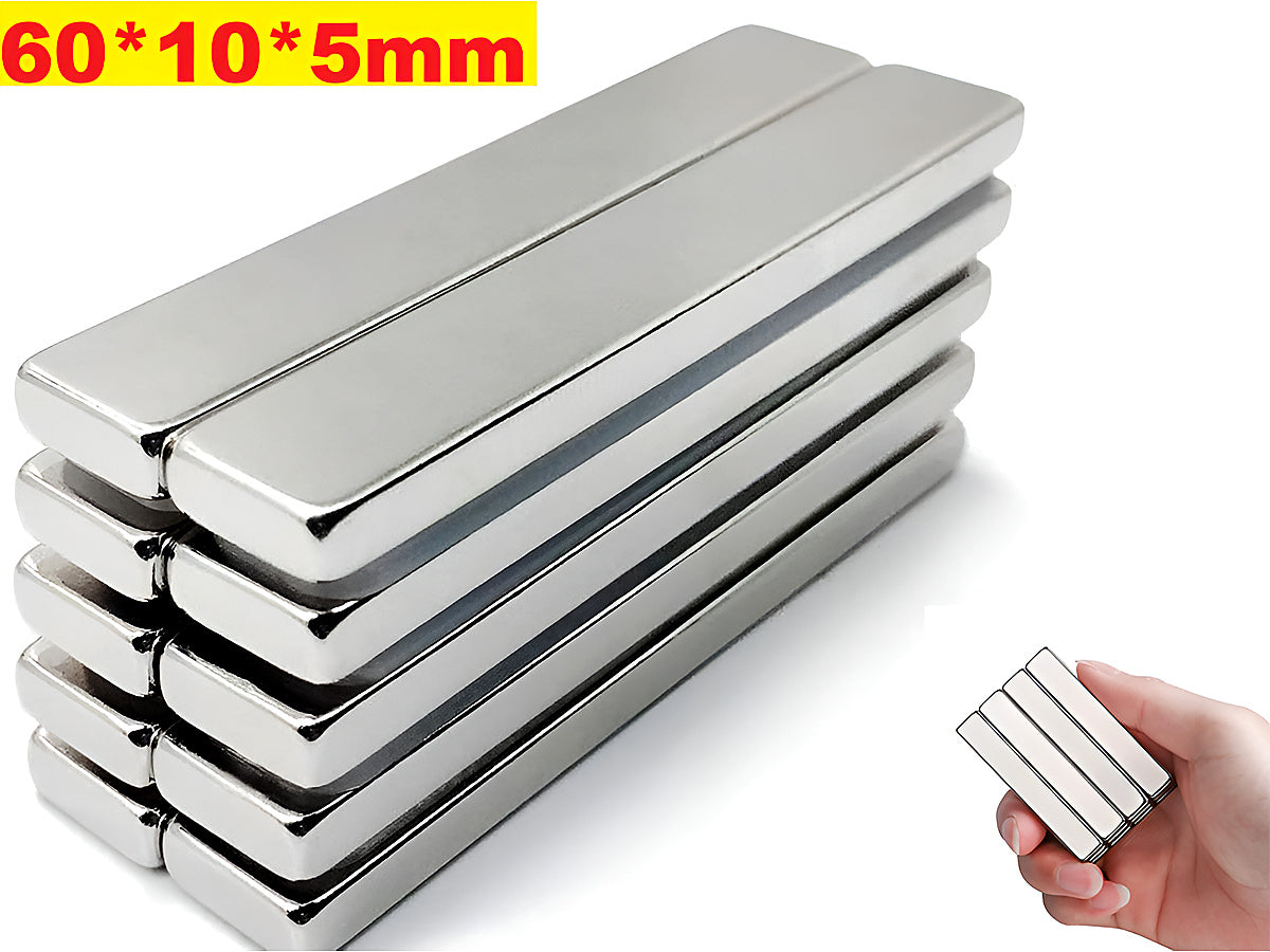 10Pcs Strong Neodymium Bar Magnets