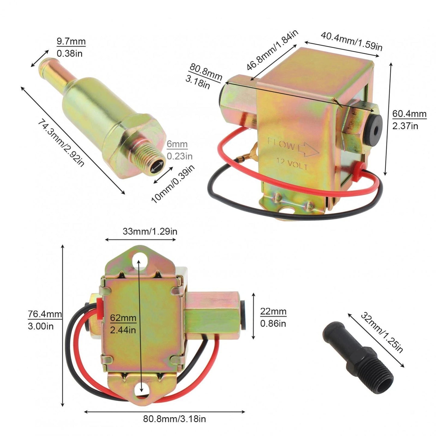 Electric Fuel Pump 12V