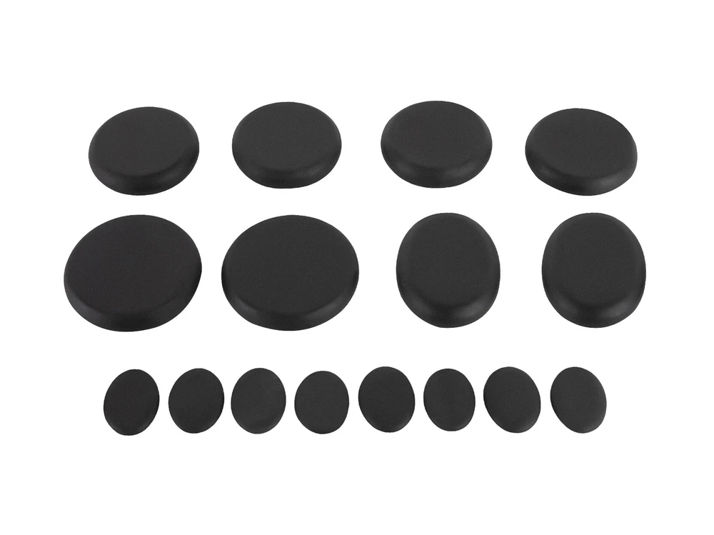 Hot Stones Massage Set with Warmer Set of 16 Pcs