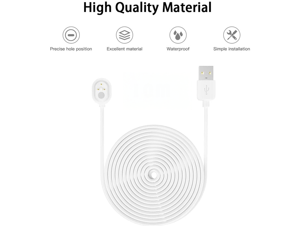 5M Weatherproof Power Cable for Arlo Pro 3/4/5 & Ultra 1/2 Cameras