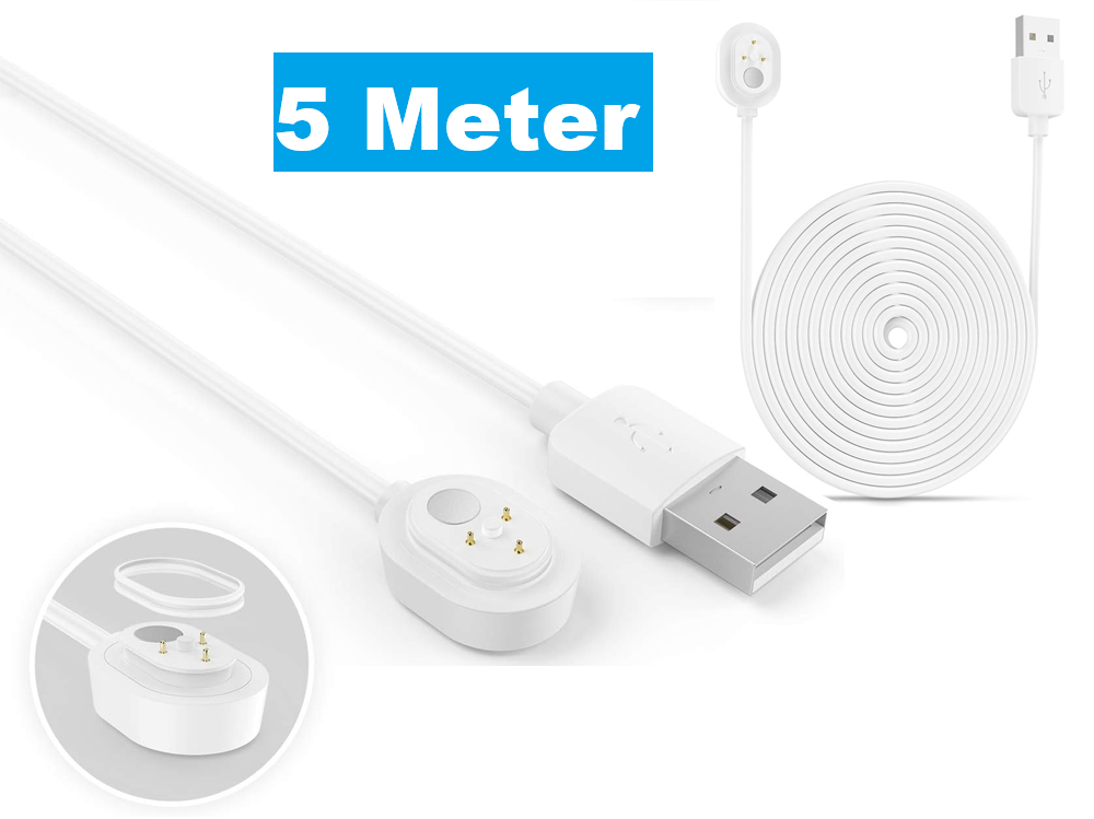 5M Weatherproof Power Cable for Arlo Pro 3/4/5 & Ultra 1/2 Cameras