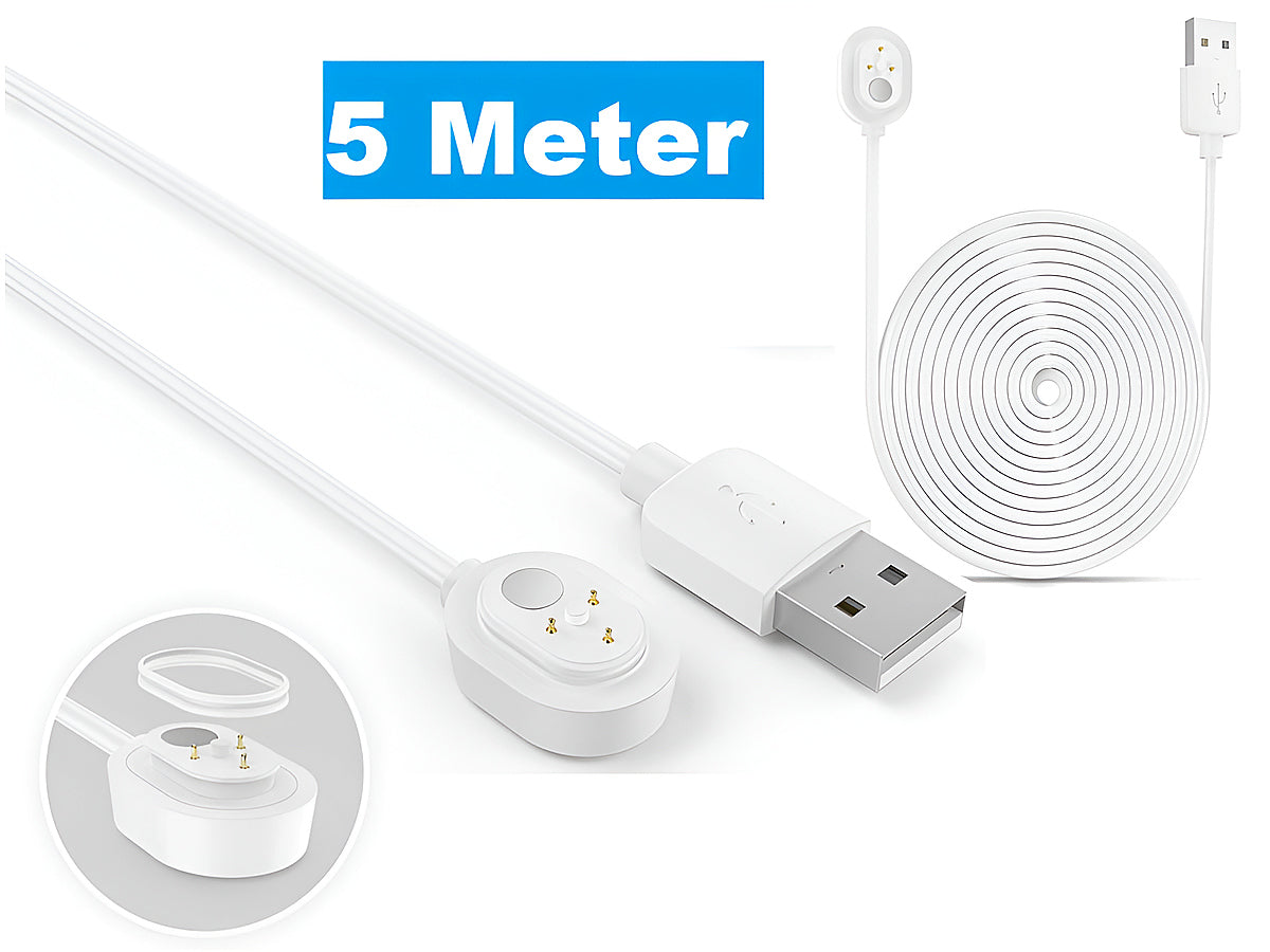 5M Weatherproof Power Cable for Arlo Pro 3/4/5 & Ultra 1/2 Cameras