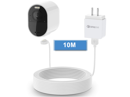 10M Weatherproof Power Cable for Arlo Pro 3/4/5 & Ultra 1/2 Cameras