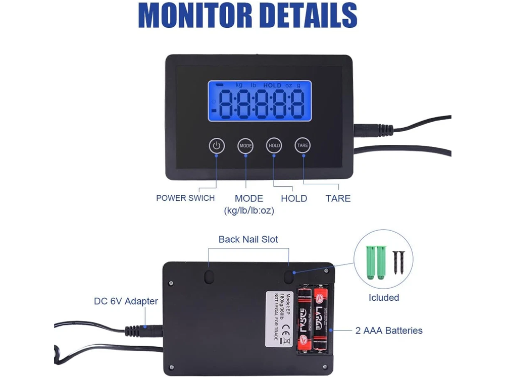 Digital Platform Scale Electronic Scale 180 KG