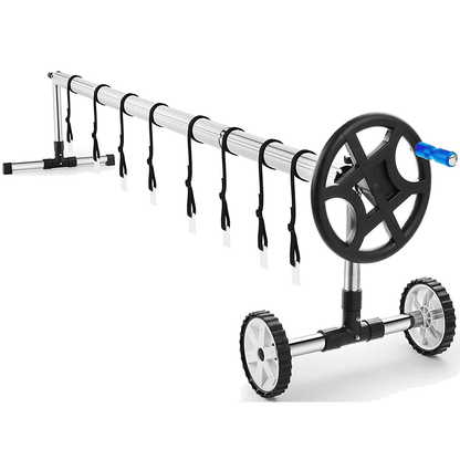 Pool Cover Roller 6.4 m Adjustable Swimming Pool Solar Blanket Reel