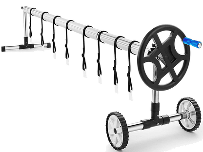 Pool Cover Roller 6.4 m Adjustable Swimming Pool Solar Blanket Reel