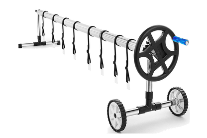Pool Cover Roller 6.4 m Adjustable Swimming Pool Solar Blanket Reel