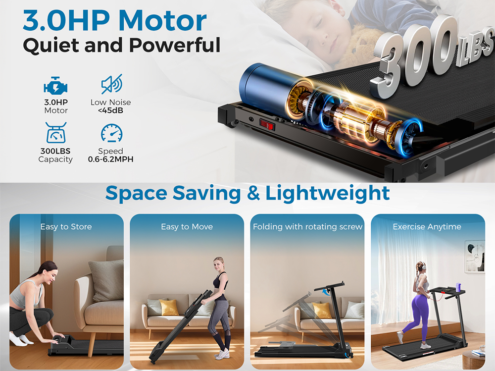 Walking Treadmill Exercise Flat Treadmill