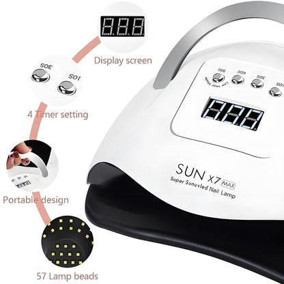 120W LED Light UV Nail Dryer Fast Drying GEL Nail Dryer