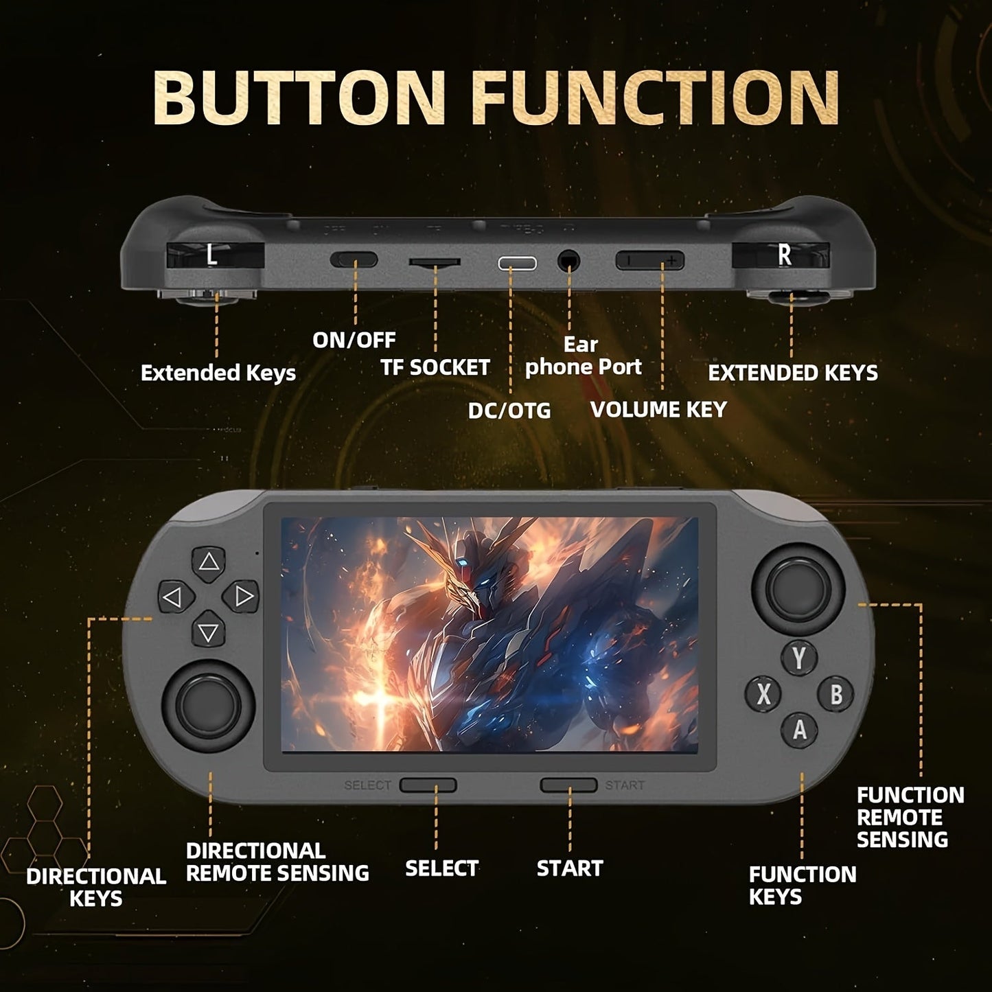 Portable Handheld Gaming Console
