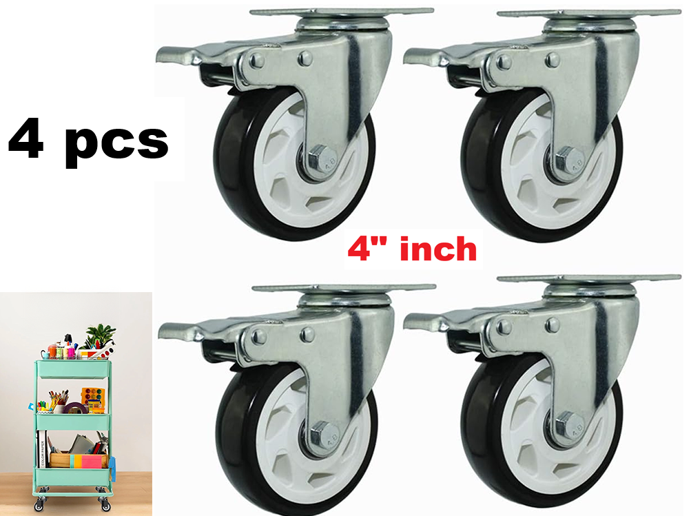 Castor Trolley Wheel with Brake