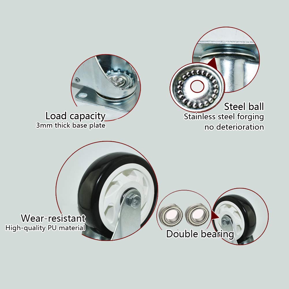 Castor Trolley Wheel with Brake