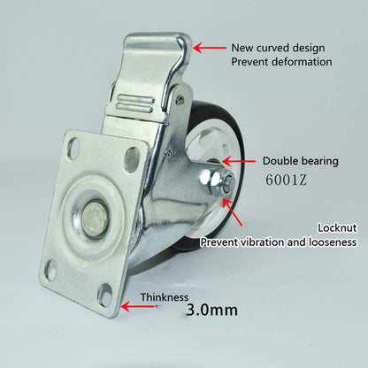 Castor Trolley Wheel with Brake