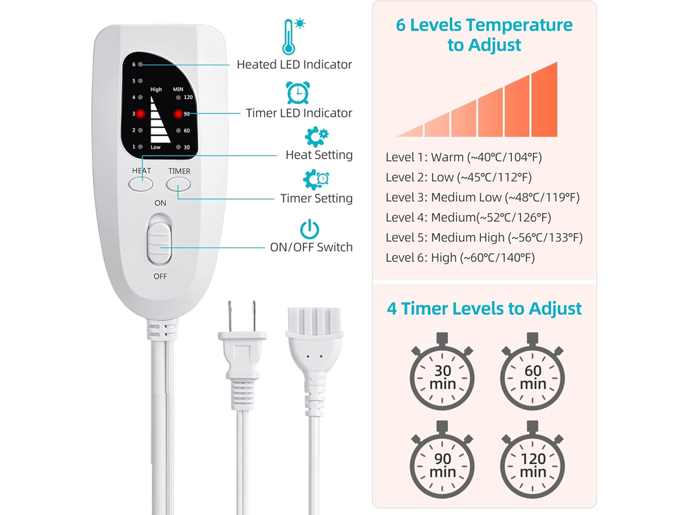Electric Hot Heated Pad Blanket